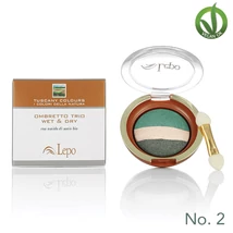 Lepo 625D natúr trio száraz & nedves szemhéjpúder No. 2, Zöld