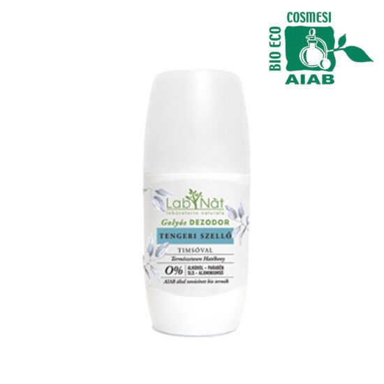 Labnat bio tanúsított roll on dezodor, Tengeri szellő (férfias illat), 75 ml