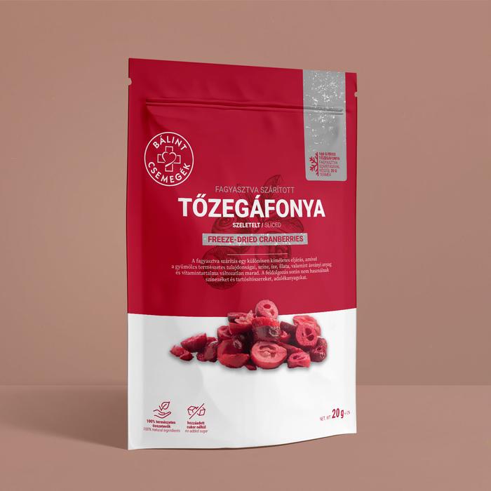 Fagyasztva szárított szeletelt TŐZEGÁFONYA