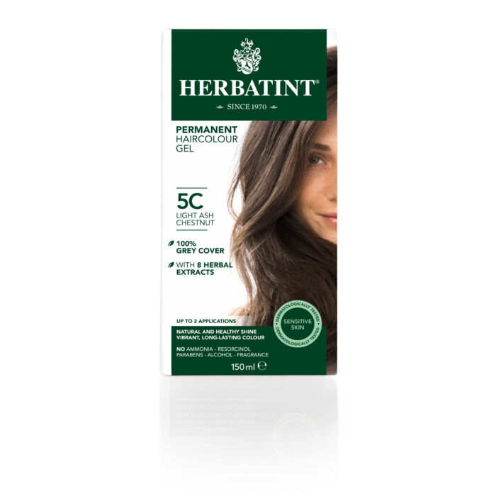 Herbatint 5C Világos hamvas gesztenye hajfesték, 150 ml