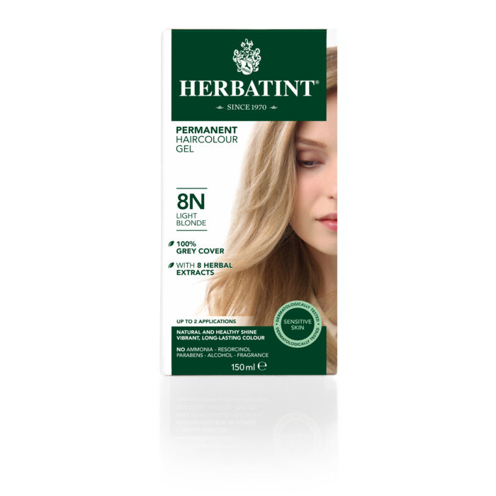 Herbatint 8N Világos szőke hajfesték, 150 ml
