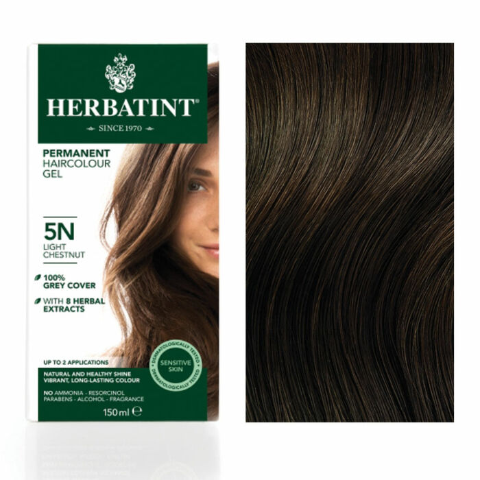 Herbatint 5N Világos gesztenye hajfesték, 150 ml