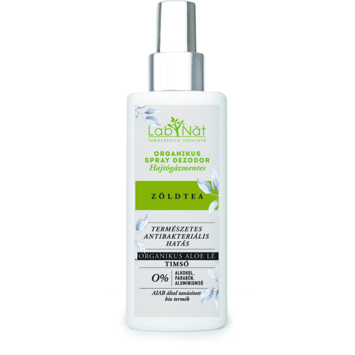 Labnat bio tanúsított spray dezodor (Vapo), Zöldtea, 100 ml