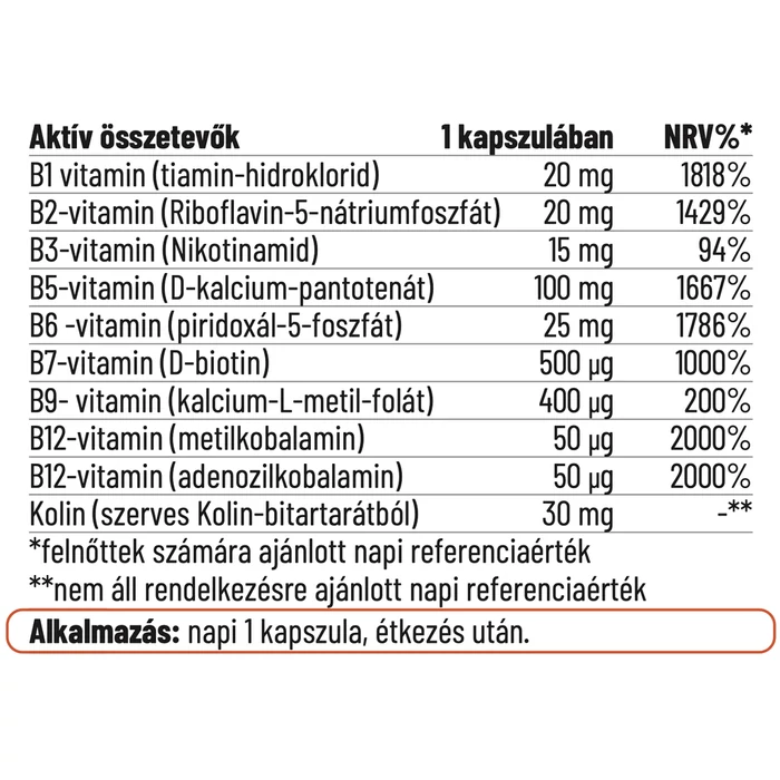 Nordvital B-komplex 60 db vegán kapszula