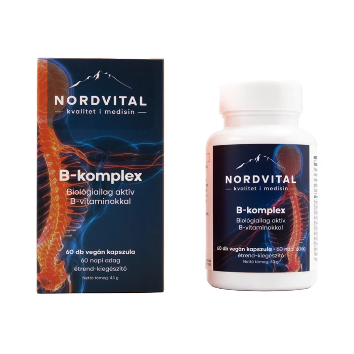 Nordvital B-komplex 60 db vegán kapszula